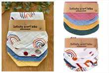Load image into Gallery viewer, Infinity Scarf Bibs 4 Pack | 3 Styles