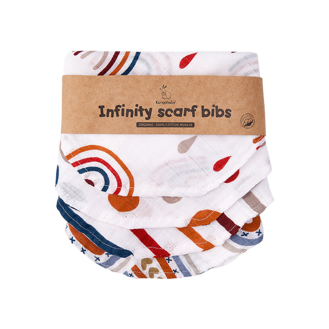 Infinity Scarf Bibs 4 Pack | 3 Styles