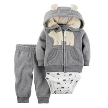 将图片加载到图库查看器,Fleece Tracksuit & Onesie Set | Grey Bear