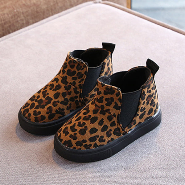 Elastic Sided Leopard Print Boots | 2 Colours