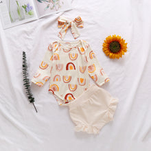 Load image into Gallery viewer, Rainbow Romper & Bloomer Set