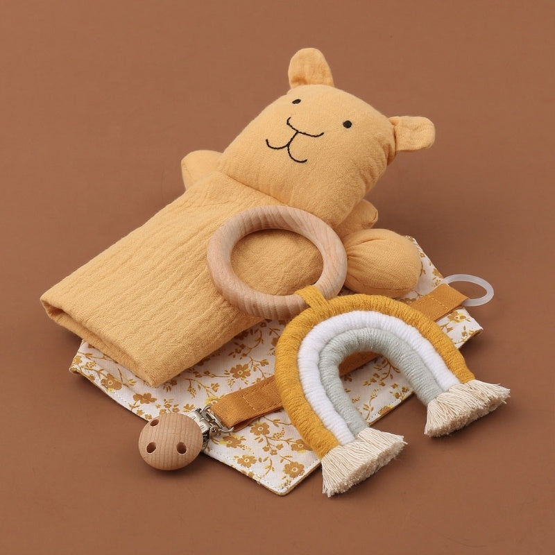 Cotton Comforter 4 Piece Set | Mustard