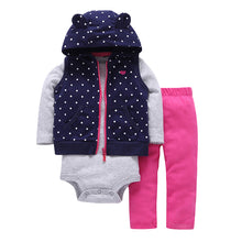 Load image into Gallery viewer, Vest, Legging & Onesie Set | Polka Dots