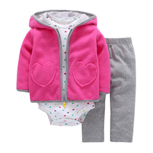 Load image into Gallery viewer, Tracksuit & Onesie Set | Pink Hearts
