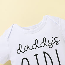 Load image into Gallery viewer, Daddy's Girls Onesie & Leopard Bloomer Set | 2 colours