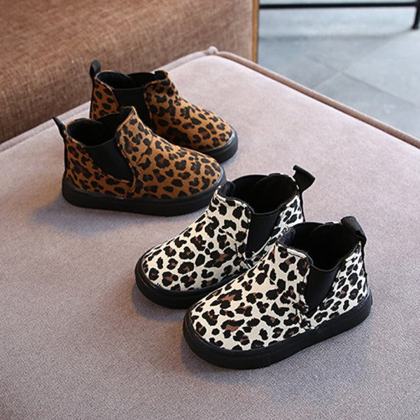 Elastic Sided Leopard Print Boots | 2 Colours