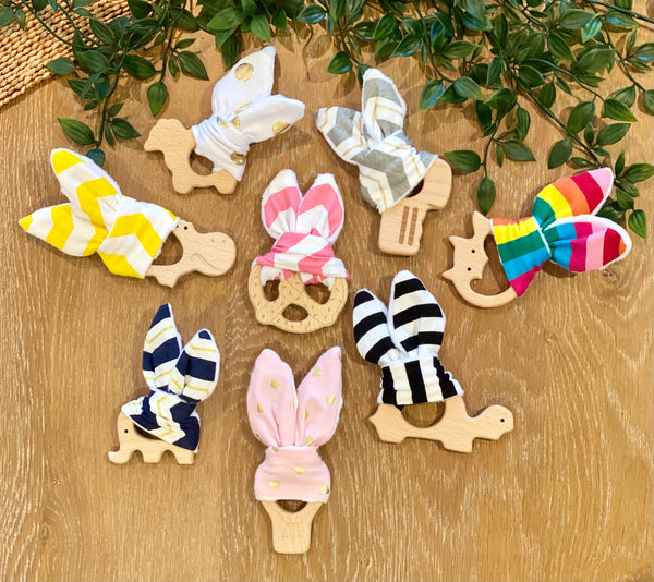 Bunny Teether Shape Rings | 5 Colours