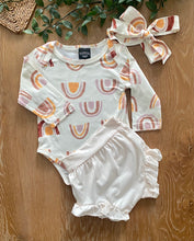 Load image into Gallery viewer, Rainbow Romper & Bloomer Set