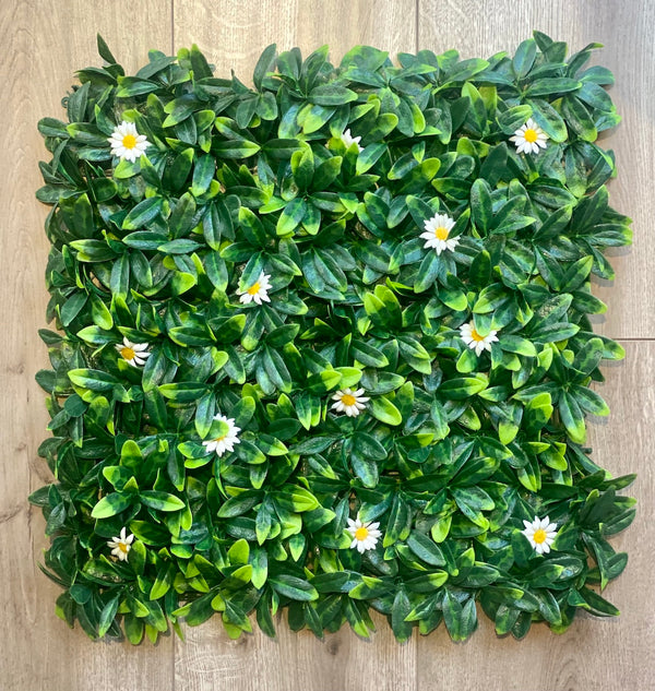 Vertical Garden Panels UV Resistant 50cm x 50cm | White Daisy
