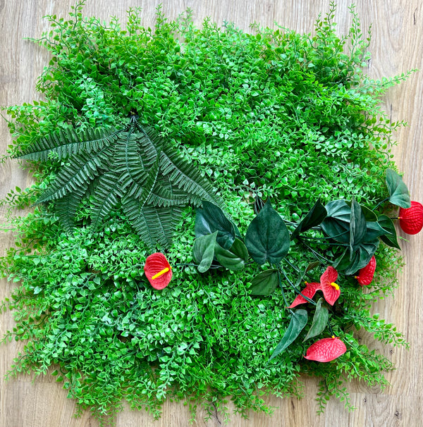 Vertical Garden Panels UV Resistant 50cm x 50cm | Red Lily