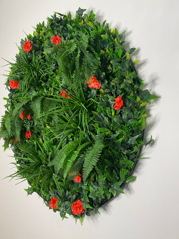 Vertical Garden Disc UV Resistant 1 Metre | Red Flower