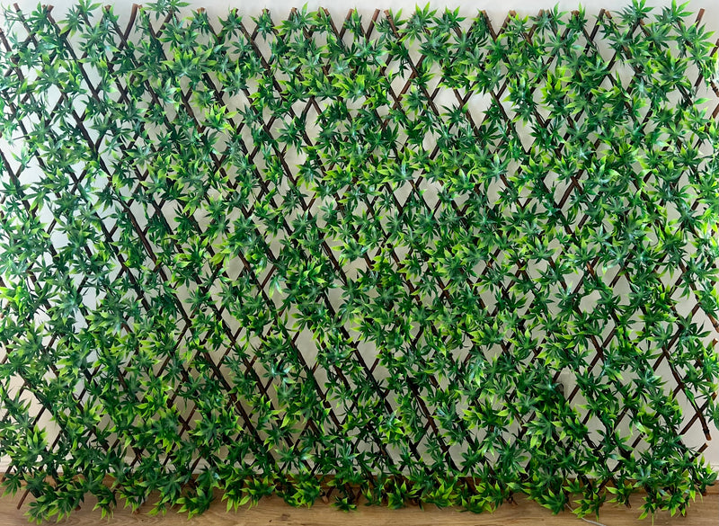 Artificial Leaf Expandable Trellis | Green Maple