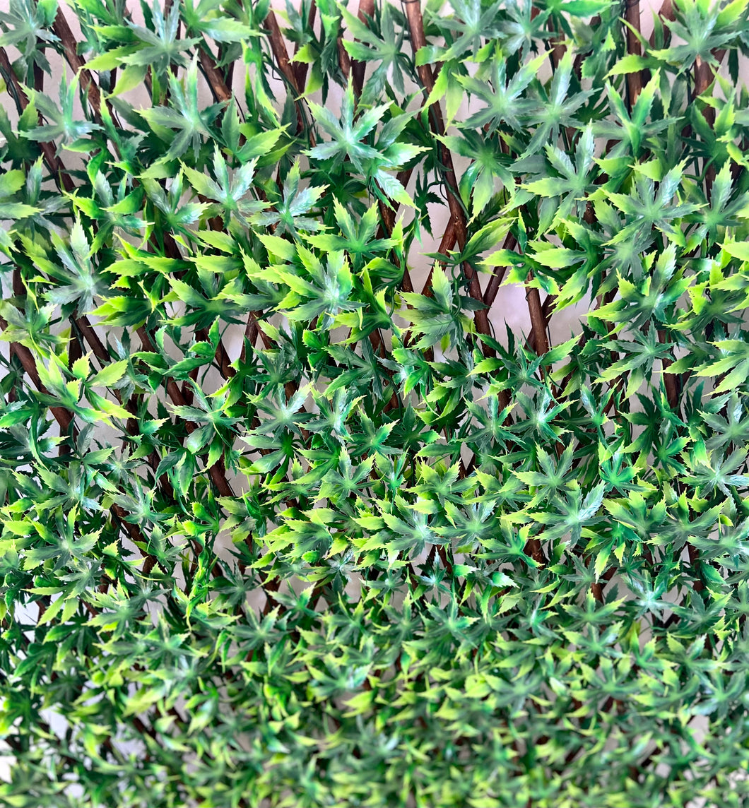 Artificial Leaf Expandable Trellis | Green Maple