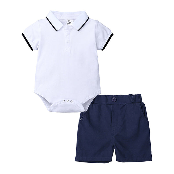 Polo Romper with Shorts