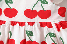 将图片加载到图库查看器，White Cherry Dress with Matching Hat
