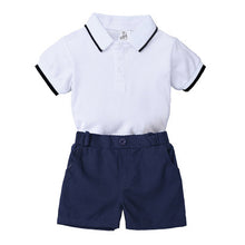 将图片加载到图库查看器，Polo Romper with Shorts
