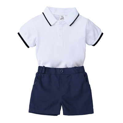 Polo Romper with Shorts