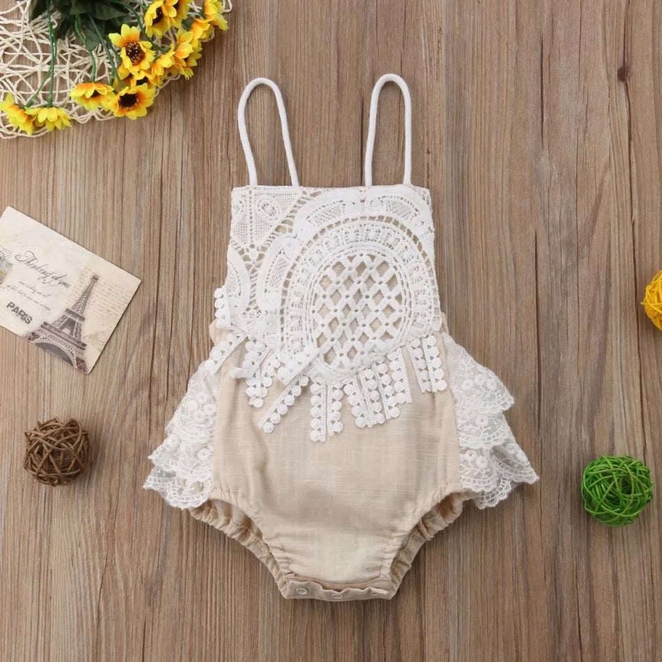 Evie Lace Romper