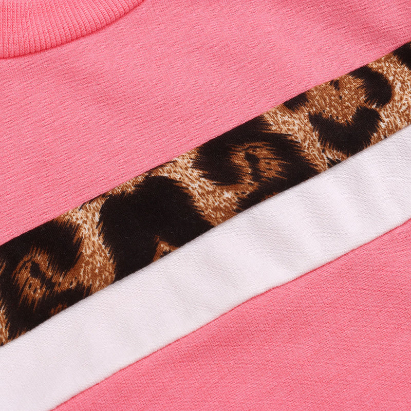 Leopard Print Tracksuit | Pink & Black