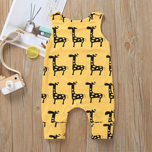 Load image into Gallery viewer, Sleeveless Giraffe Romper
