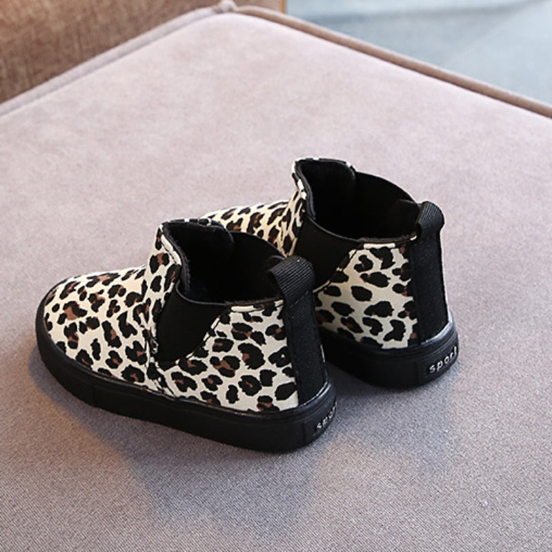 Elastic Sided Leopard Print Boots | 2 Colours