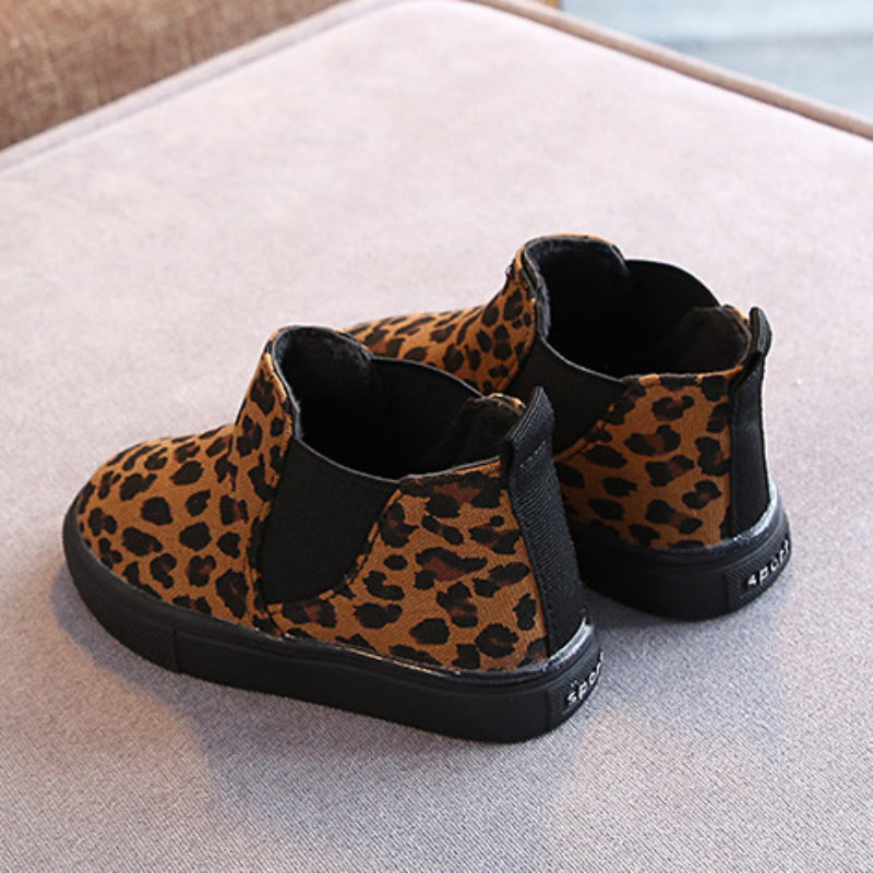 Elastic Sided Leopard Print Boots | 2 Colours