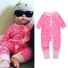 Load image into Gallery viewer, Drew Long Sleeve Onesie | Pink Floral
