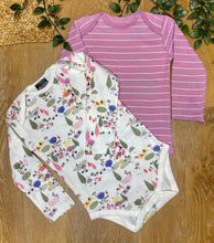 Load image into Gallery viewer, 2 Pack Long Sleeve Onesie | Picnic &amp; Lilac
