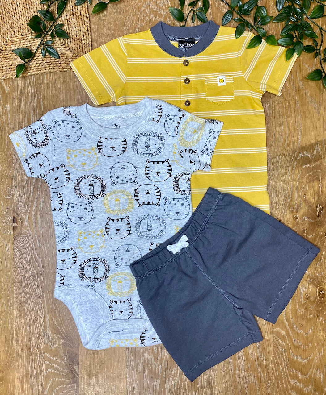 T-Shirt, Shorts & Onesie Set | Tiger