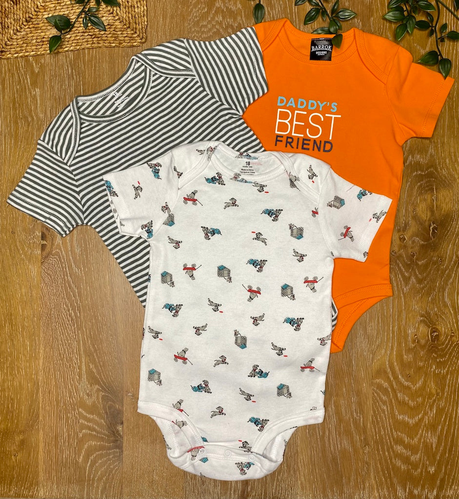 3 Pack Short Sleeve Onesie | Daddy's Best Friend