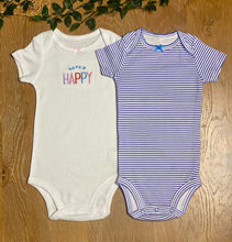 将图片加载到图库查看器，2 Pack Short Sleeve Onesie | Super Happy
