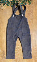 将图片加载到图库查看器，Corduroy Overalls &amp; Hoodie Set | Grey &amp; White
